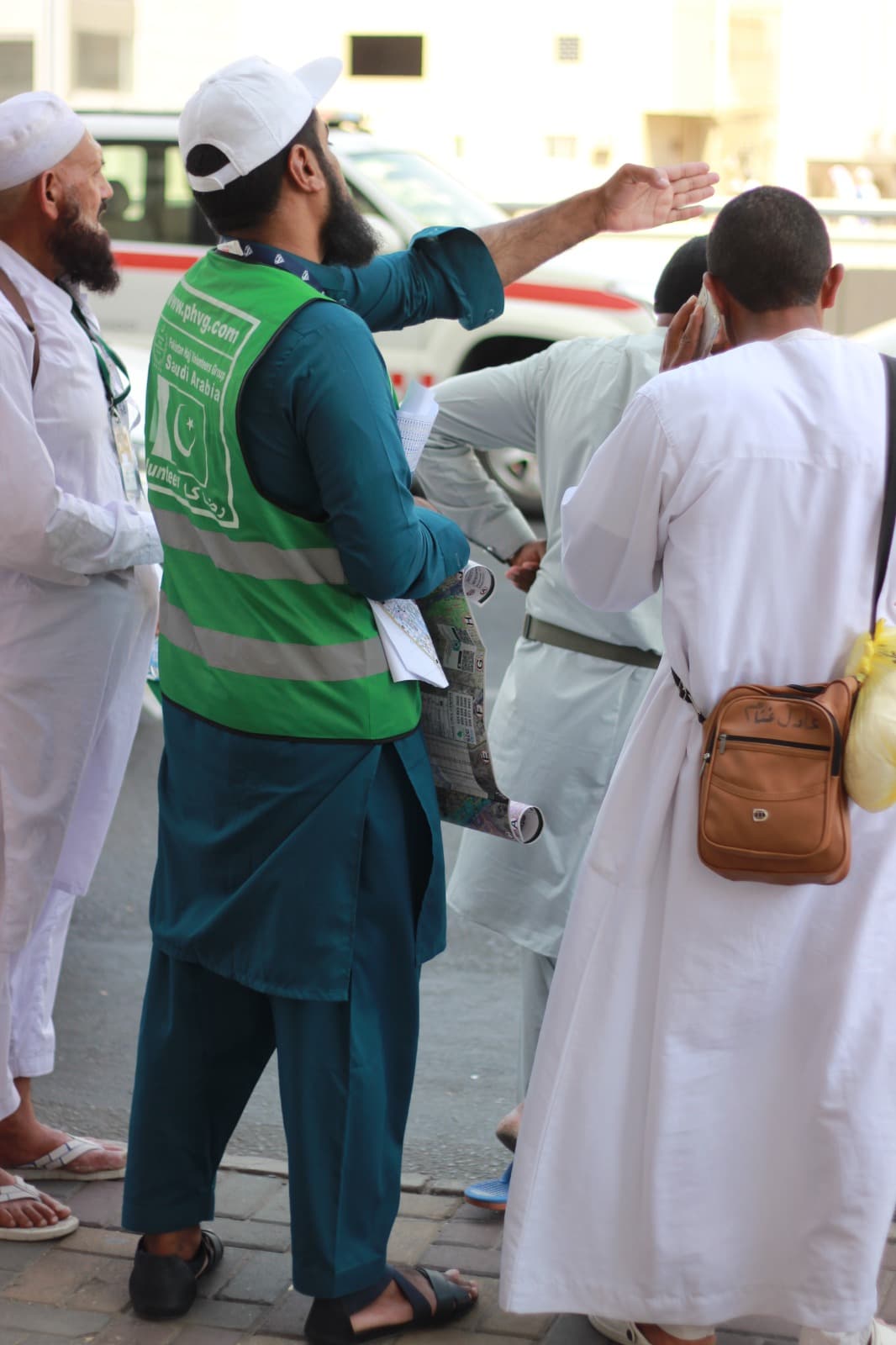 Crowd assistance during Hajj