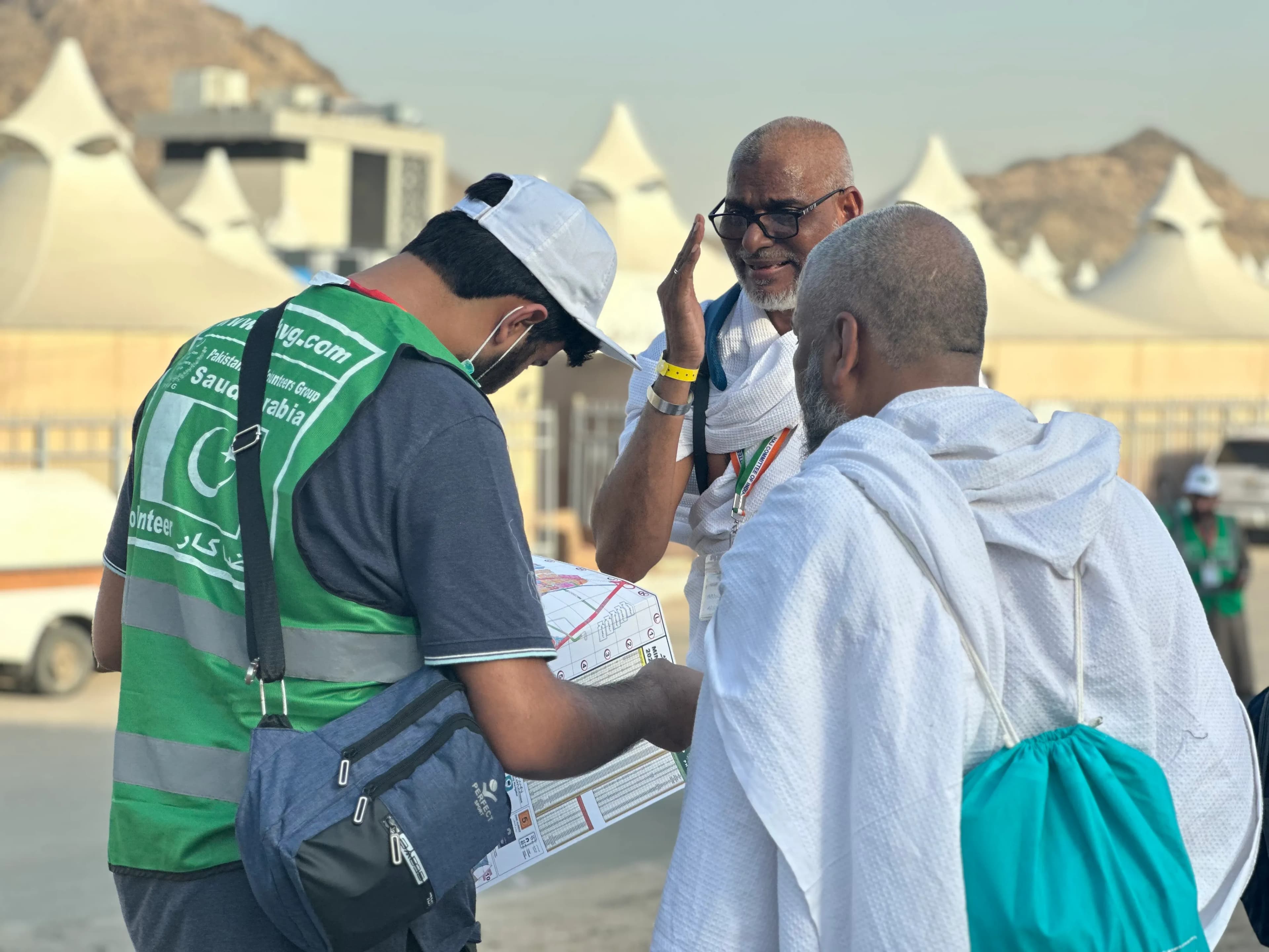 Mina tents aerial view